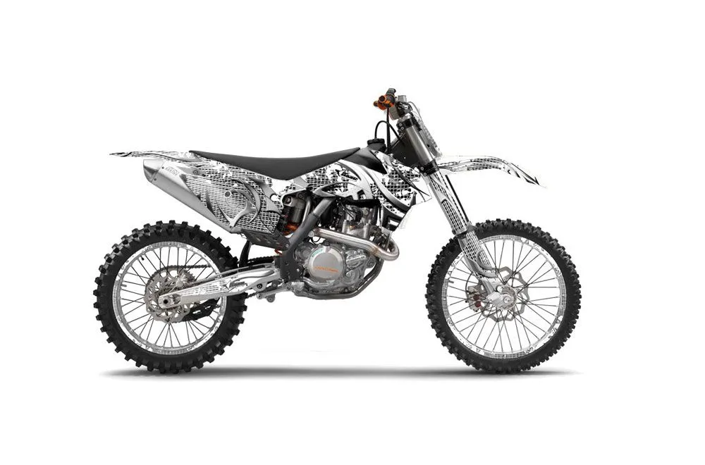 KTM C9 SX / SX-F / XC / XC-F Dirt Bike Graphic Kit - 2013-2015 Deaden White