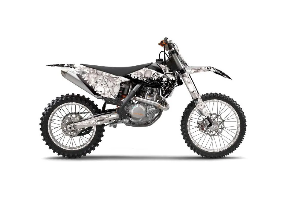 KTM C9 SX / SX-F / XC / XC-F Dirt Bike Graphic Kit - 2013-2015 Reaper White