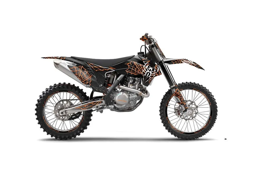 KTM C9 SX / SX-F / XC / XC-F Dirt Bike Graphic Kit - 2013-2015 Widow Maker Black
