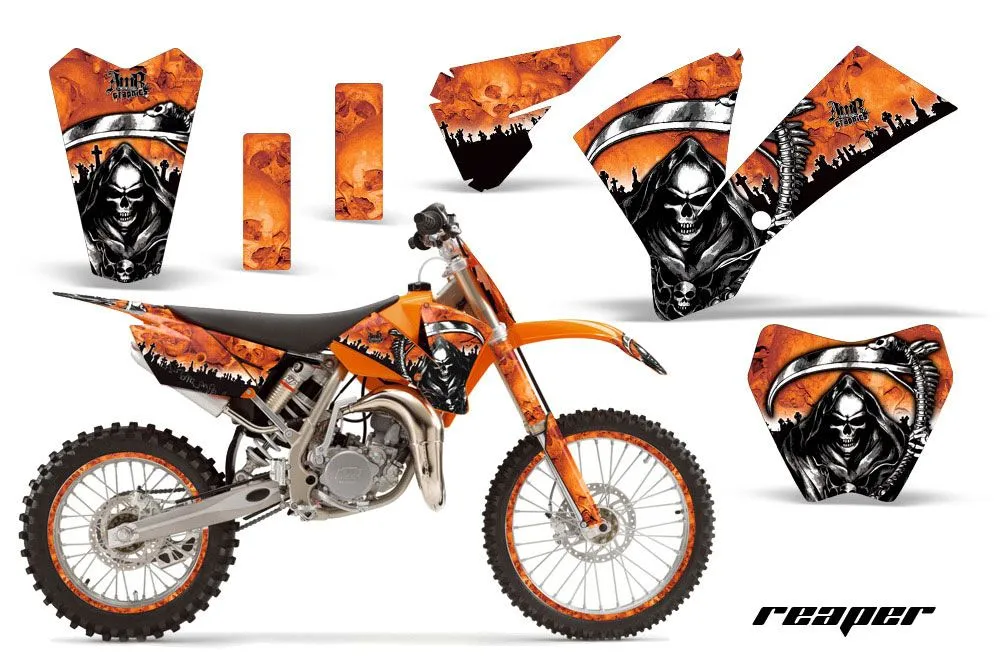 KTM SX 105 Dirt Bike Graphic Kit - 2004-2005 Reaper Orange