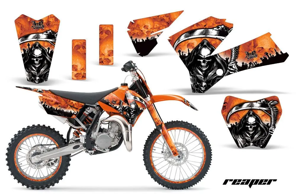 KTM SX 105 Dirt Bike Graphic Kit - 2006-2012 Reaper Orange