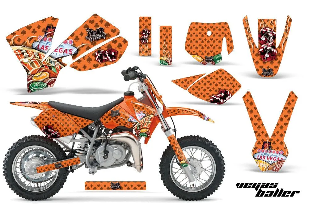KTM SX 50 Adventure Jr / Sr Dirt Bike Custom Graphic Kit - 2002-2008