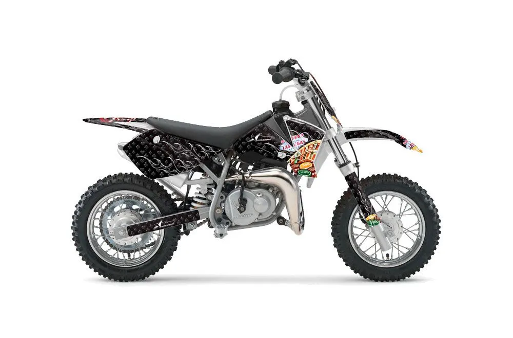 KTM SX 50 Adventure Jr / Sr Dirt Bike Graphic Kit - 2002-2008 Vegas Baller Black