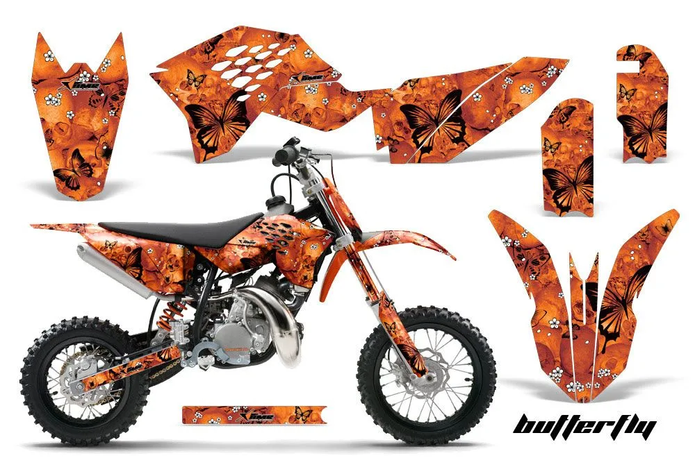 KTM SX 50 Adventure Jr / Sr Dirt Bike Graphic Kit - 2009-2015 Butterfly Orange