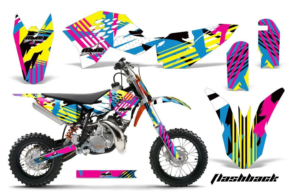 KTM SX 50 Adventure Jr / Sr Dirt Bike Graphic Kit - 2009-2015 Flashback