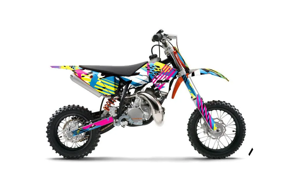 KTM SX 50 Adventure Jr / Sr Dirt Bike Graphic Kit - 2009-2015 Flashback
