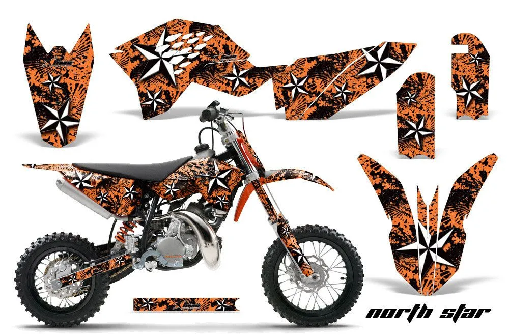 KTM SX 50 Adventure Jr / Sr Dirt Bike Graphic Kit - 2009-2015 NorthStar Orange