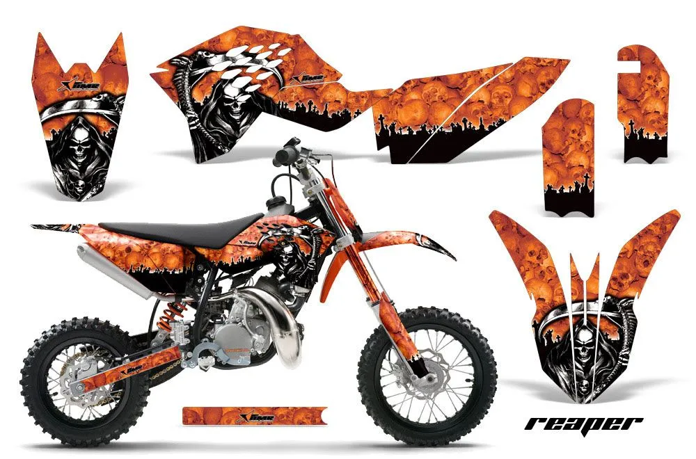KTM SX 50 Adventure Jr / Sr Dirt Bike Graphic Kit - 2009-2015 Reaper Orange