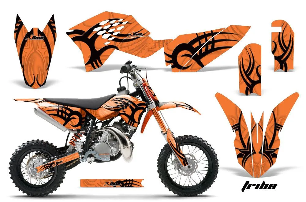 KTM SX 50 Adventure Jr / Sr Dirt Bike Graphic Kit - 2009-2015 Tribe Orange