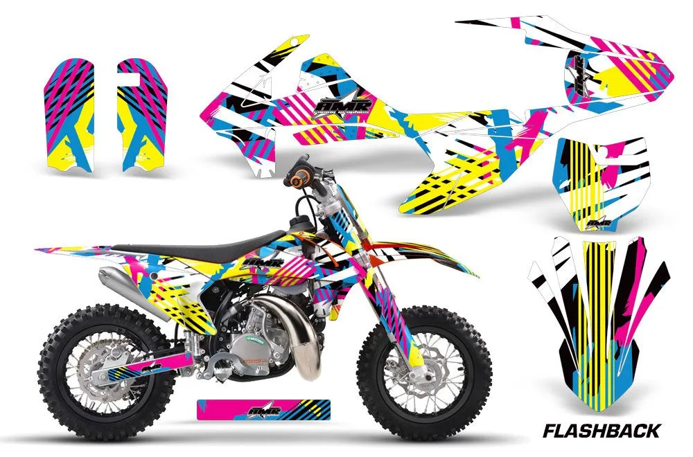 KTM SX 50 Adventure Jr / Sr Dirt Bike Graphic Kit - 2016-2018 Flashback