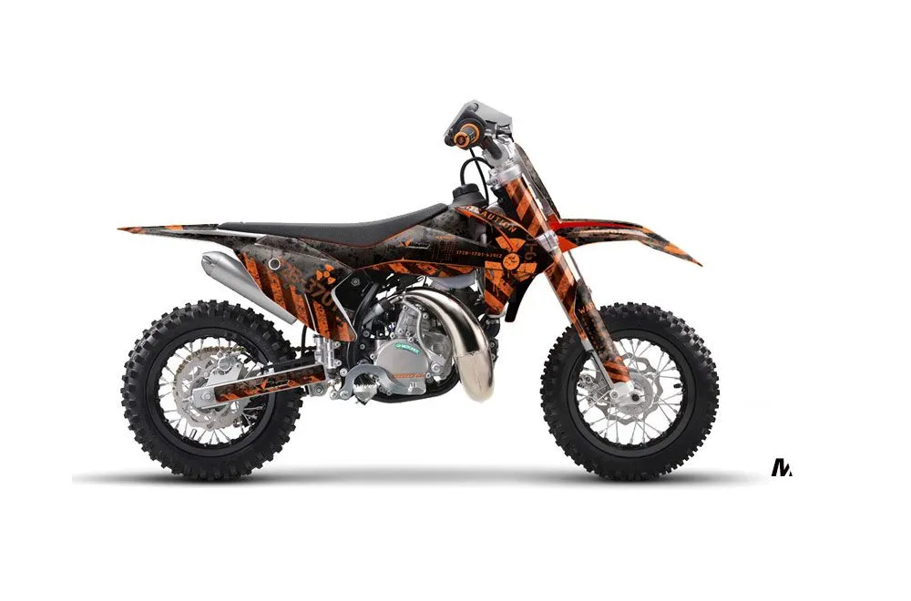 KTM SX 50 Adventure Jr / Sr Dirt Bike Graphic Kit - 2016-2018 Meltdown Orange