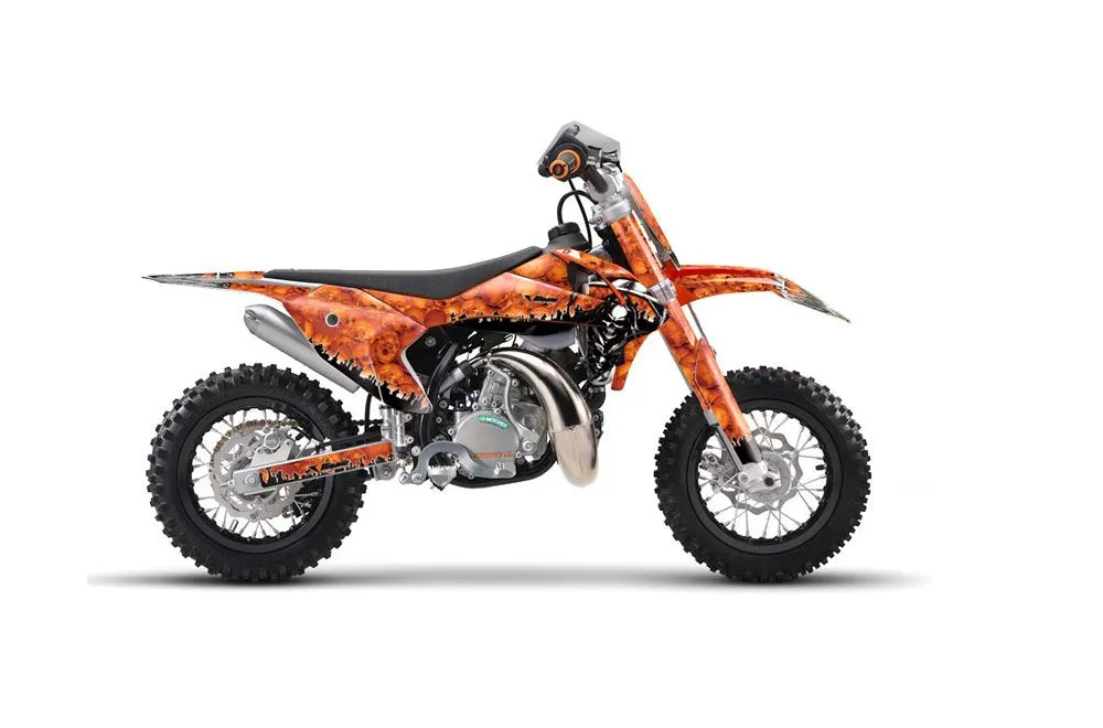 KTM SX 50 Adventure Jr / Sr Dirt Bike Graphic Kit - 2016-2018 Reaper Orange