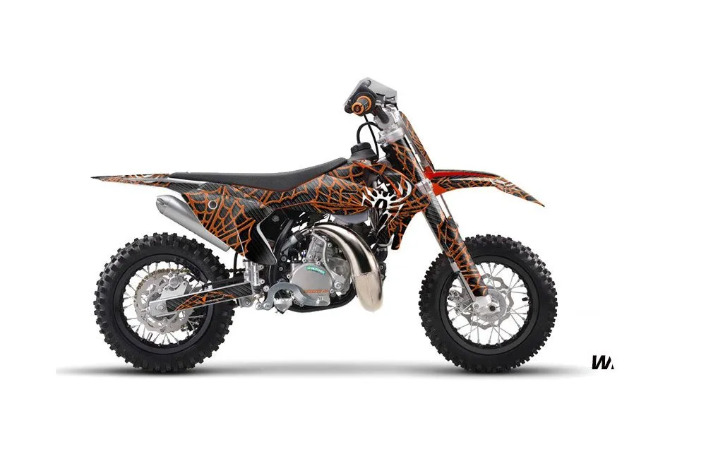 KTM SX 50 Adventure Jr / Sr Dirt Bike Graphic Kit - 2016-2018 Widow Maker Orange