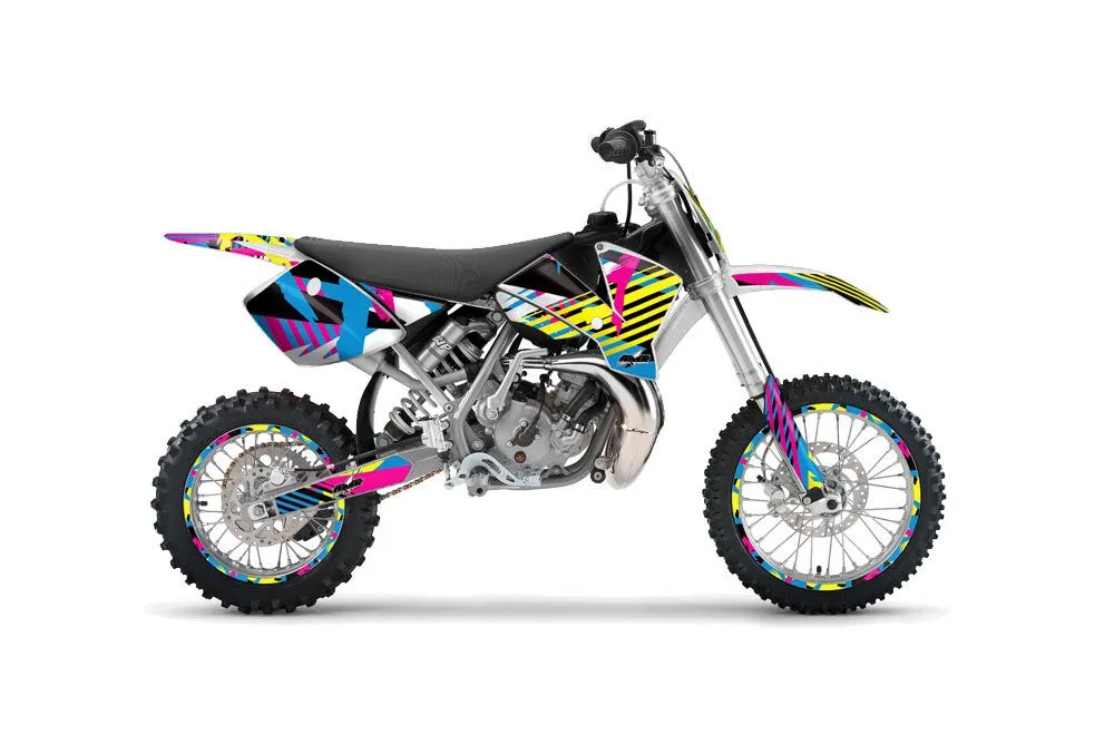 KTM SX 65 Dirt Bike Graphic Kit - 2002-2008 Flashback