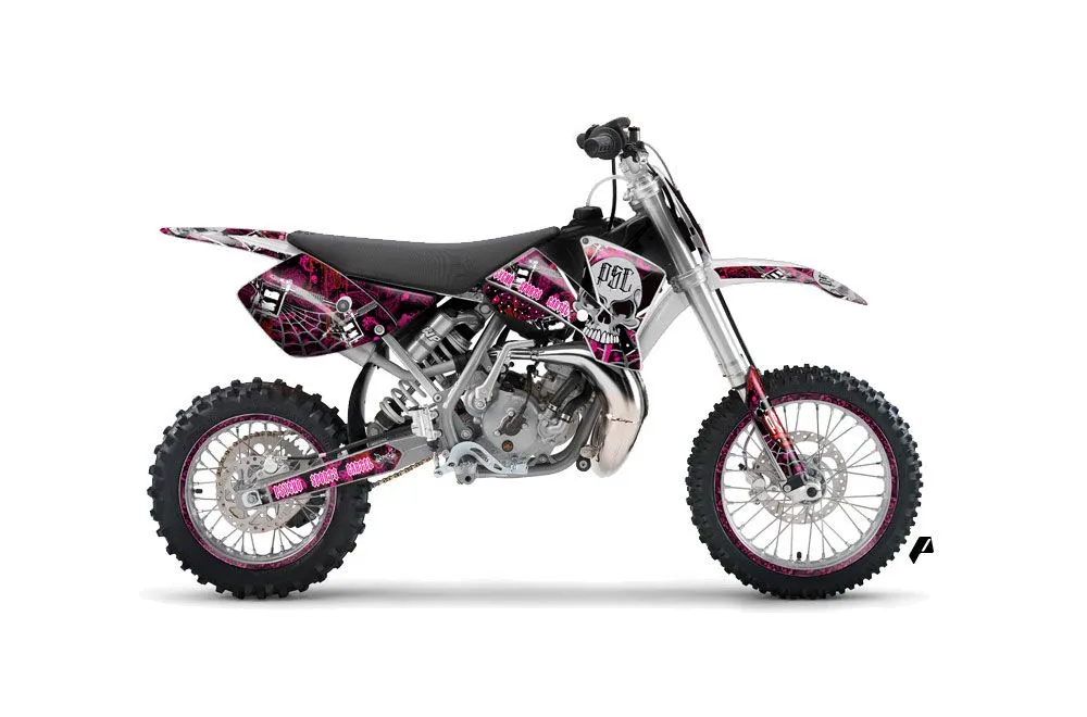 KTM SX 65 Dirt Bike Graphic Kit - 2002-2008 Psycho Sports Cartel Pink