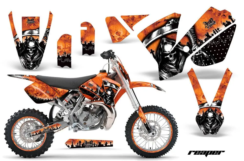 KTM SX 65 Dirt Bike Graphic Kit - 2002-2008 Reaper Orange