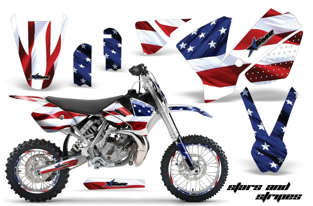 KTM SX 65 Dirt Bike Graphic Kit - 2002-2008 Star - s and Stripes