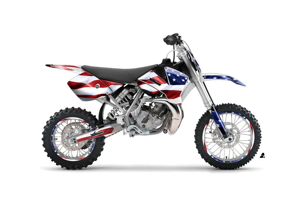 KTM SX 65 Dirt Bike Graphic Kit - 2002-2008 Star - s and Stripes