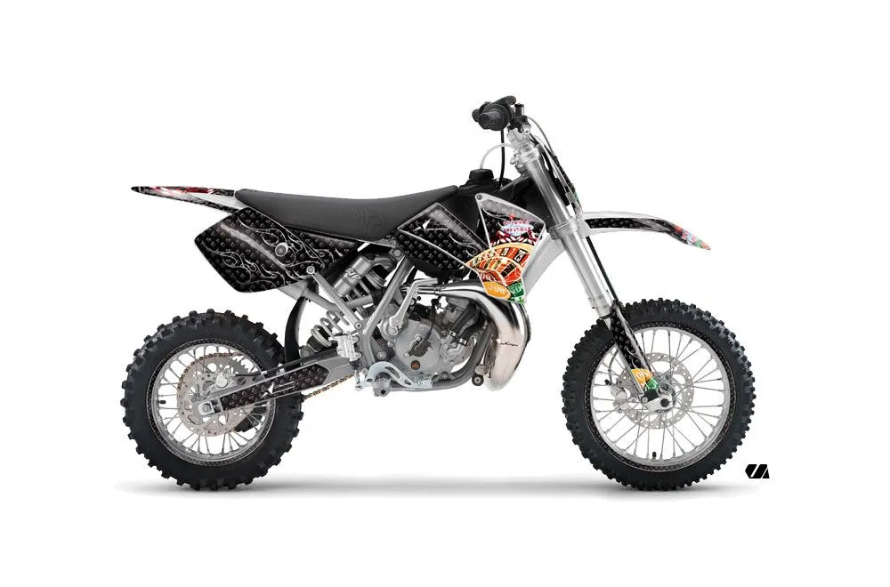 KTM SX 65 Dirt Bike Graphic Kit - 2002-2008 Vegas Baller Black