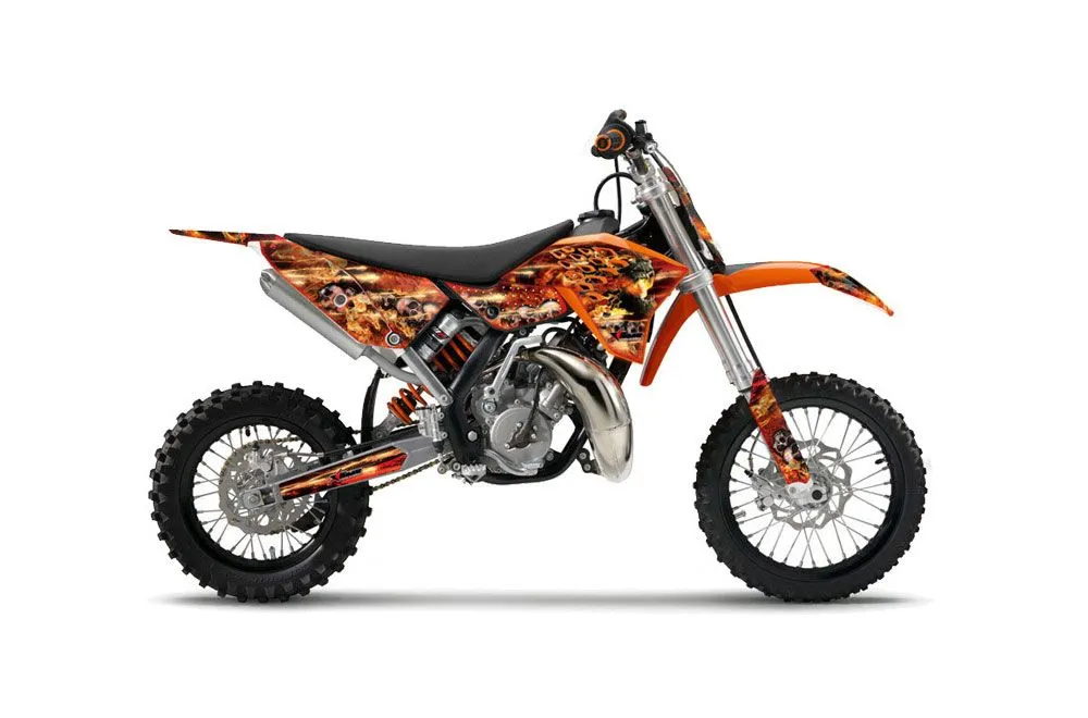 KTM SX 65 Dirt Bike Graphic Kit - 2009-2015 Firestorm Red