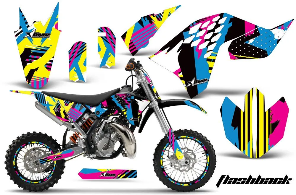 KTM SX 65 Dirt Bike Graphic Kit - 2009-2015 Flashback