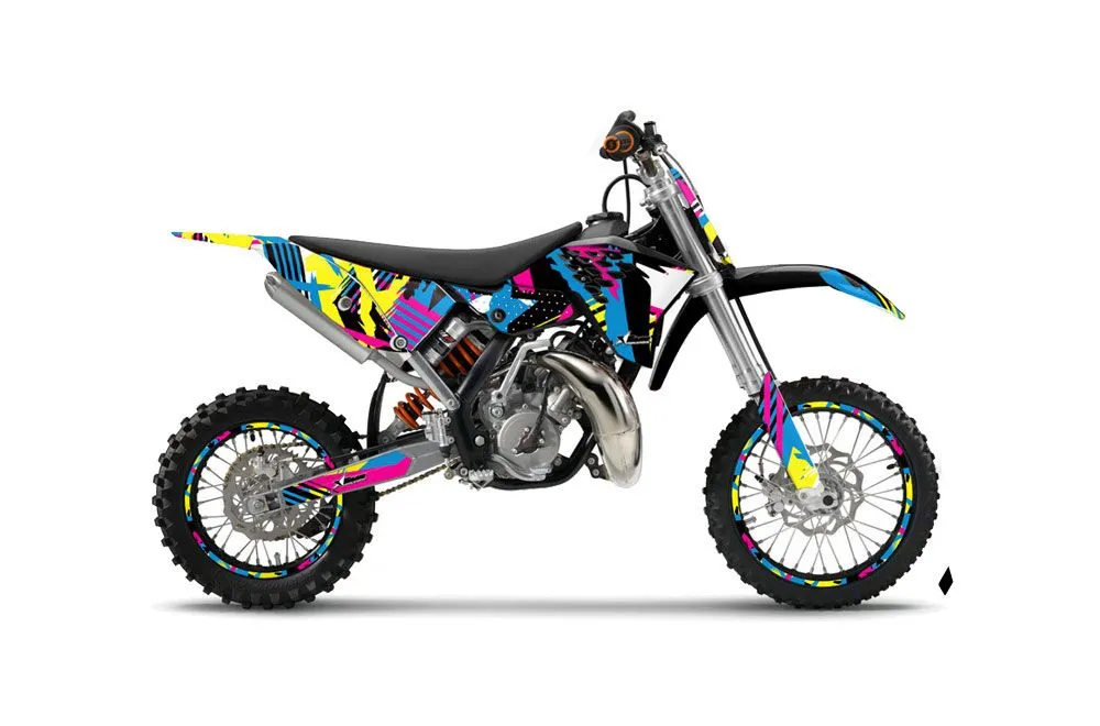 KTM SX 65 Dirt Bike Graphic Kit - 2009-2015 Flashback