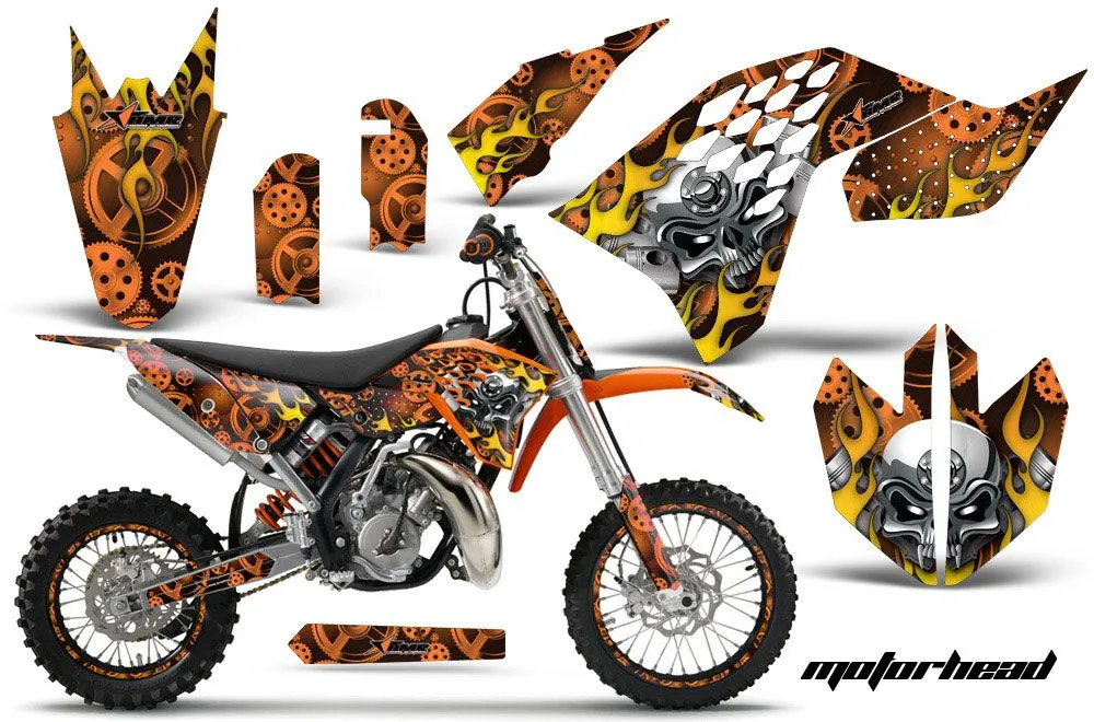 KTM SX 65 Dirt Bike Graphic Kit - 2009-2015 Motorhead Orange