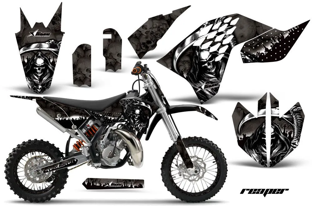 KTM SX 65 Dirt Bike Graphic Kit - 2009-2015 Reaper Black
