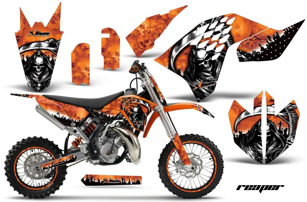 KTM SX 65 Dirt Bike Graphic Kit - 2009-2015 Reaper Orange