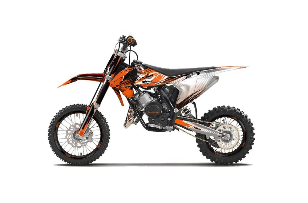 KTM SX 65 Dirt Bike Graphic Kit - 2016-2023 Carbon X Orange