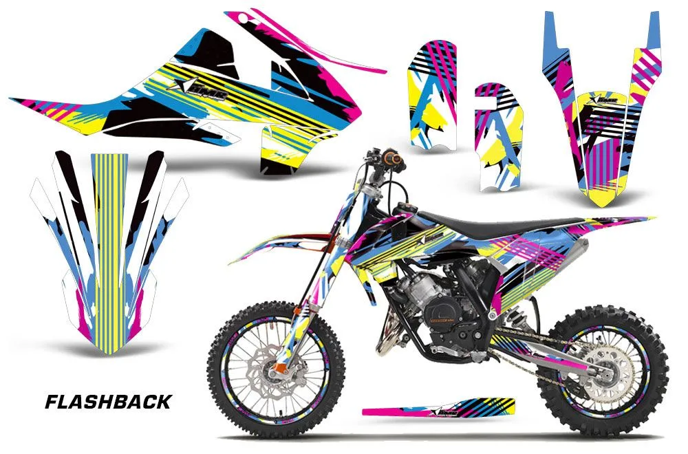 KTM SX 65 Dirt Bike Graphic Kit - 2016-2023 Flashback