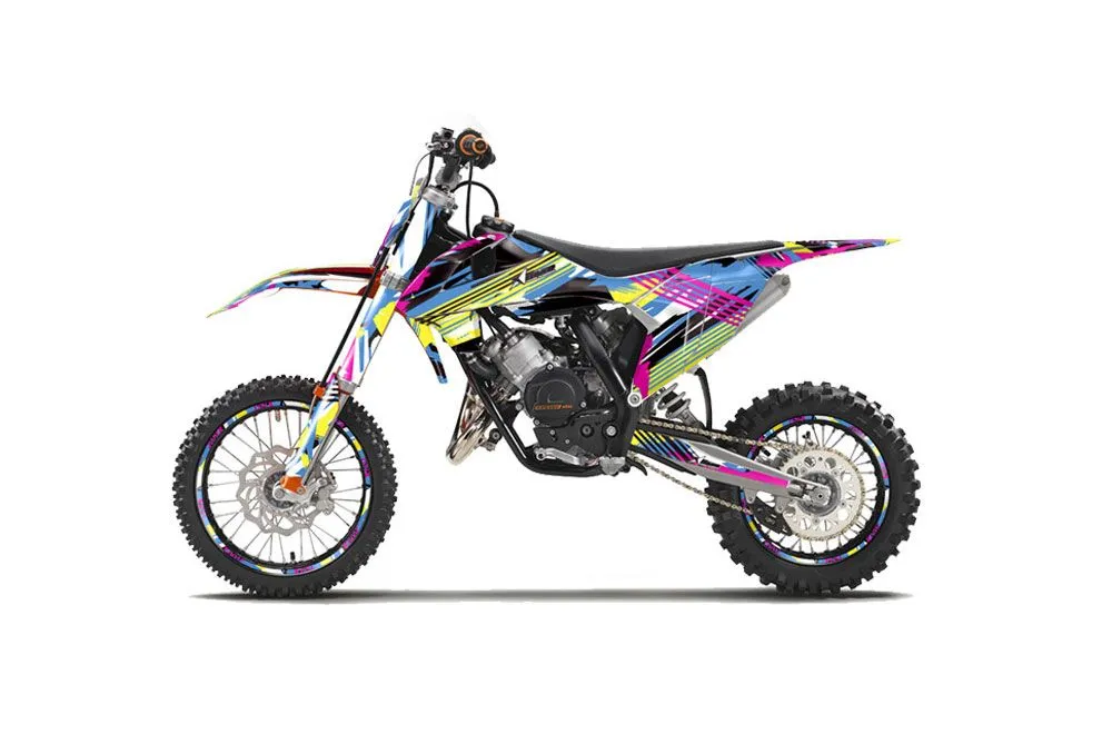 KTM SX 65 Dirt Bike Graphic Kit - 2016-2023 Flashback