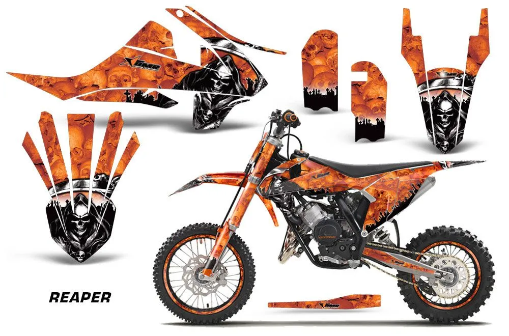KTM SX 65 Dirt Bike Graphic Kit - 2016-2023 Reaper Orange