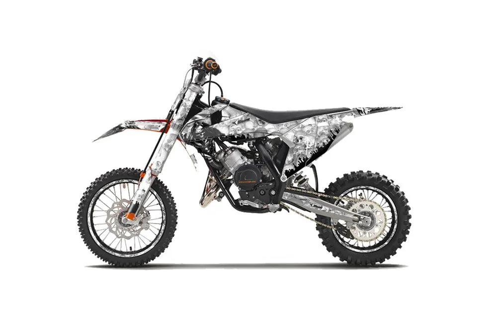 KTM SX 65 Dirt Bike Graphic Kit - 2016-2023 Reaper White