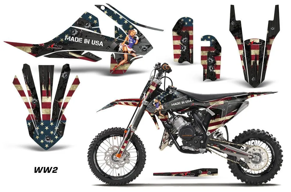 KTM SX 65 Dirt Bike Graphic Kit - 2016-2023 WW2