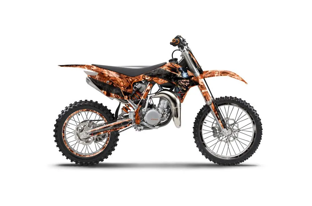 KTM SX 85 Dirt Bike Graphic Kit - 2013-2017 Mad Hatter Orange