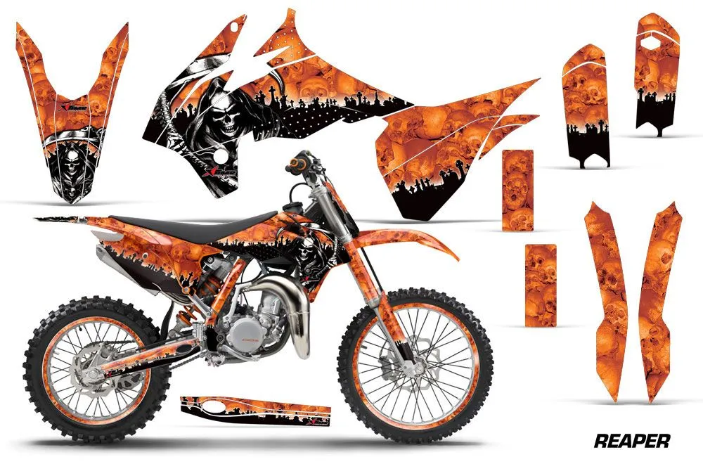 KTM SX 85 Dirt Bike Graphic Kit - 2013-2017 Reaper Orange