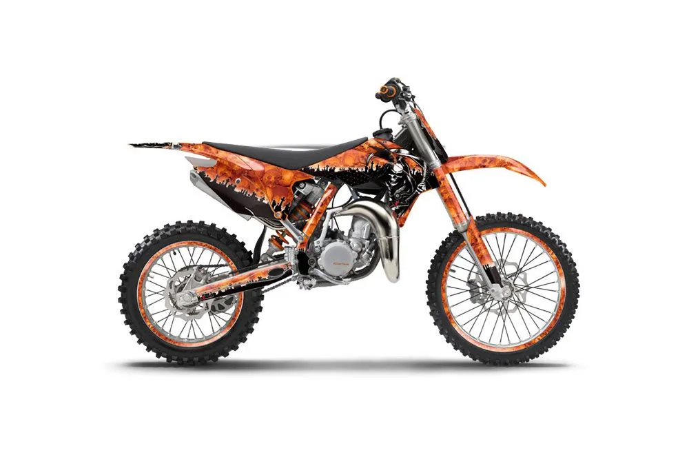 KTM SX 85 Dirt Bike Graphic Kit - 2013-2017 Reaper Orange