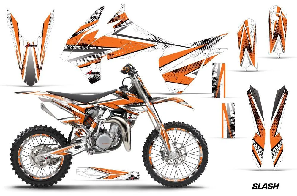 KTM SX 85 Dirt Bike Graphic Kit - 2013-2017 Slash Orange