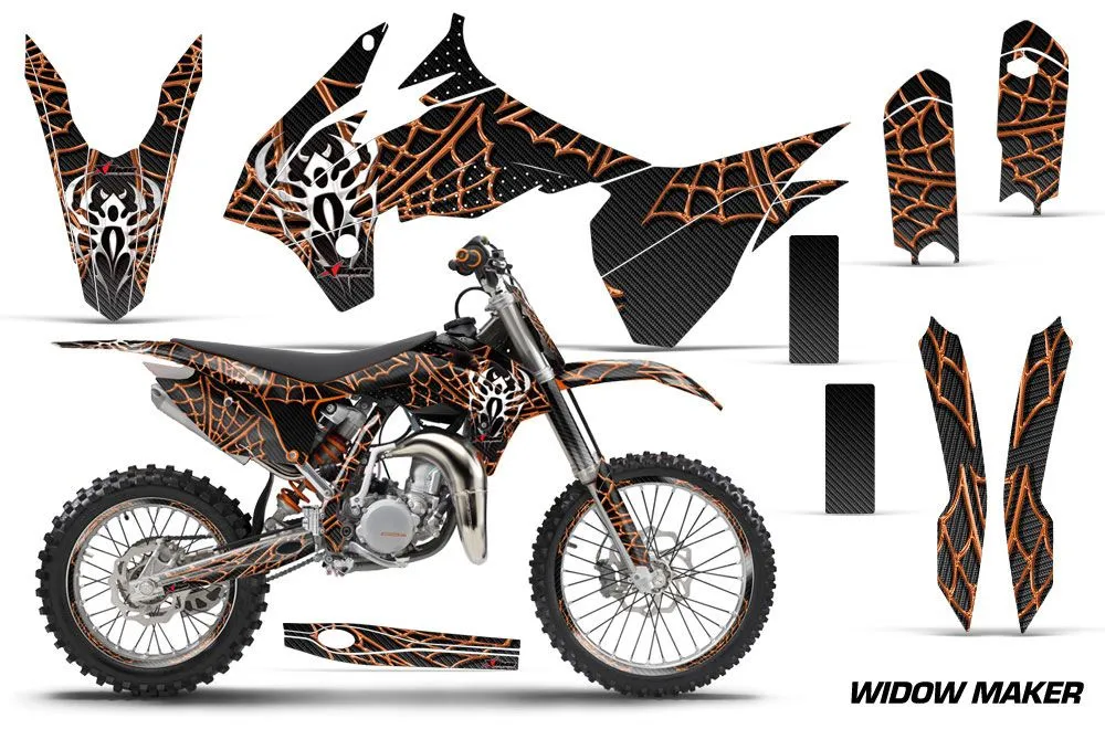 KTM SX 85 Dirt Bike Graphic Kit - 2013-2017 Widow Maker Orange