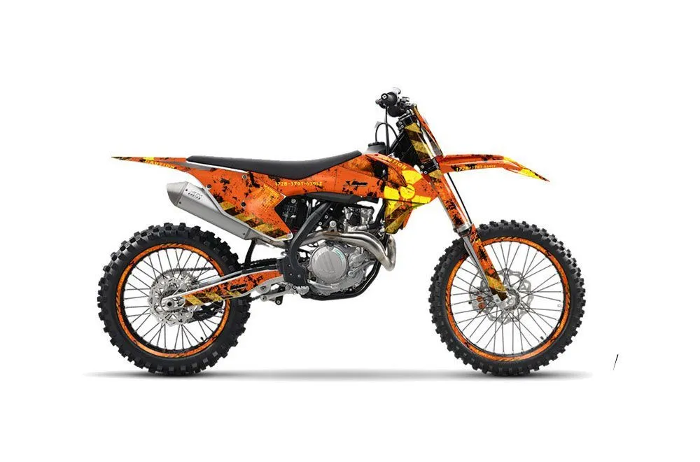 KTM SX-F / XC-F 250 / 350 / 450 Dirt Bike Graphic Kit - 2016-2018 Meltdown Orange