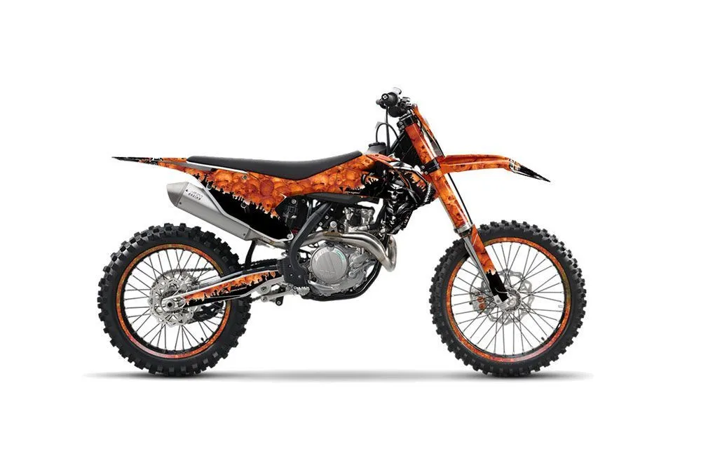 KTM SX-F / XC-F 250 / 350 / 450 Dirt Bike Graphic Kit - 2016-2018 Reaper Orange