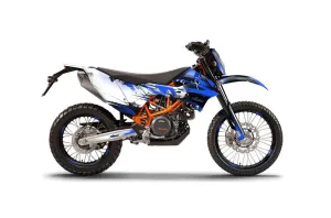 KTM Adventure 690 Enduro R Dirt Bike Graphic Kit - 2012-2018 Carbon X Blue