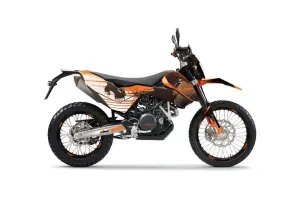 KTM Adventure 690 Supermoto / Enduro Dirt Bike Graphic Kit - 2008-2015 Carbon X Orange