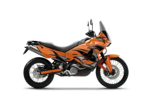 KTM Adventure 990 Sport Dirt Bike Graphic Kit - 2006-2013 Tribal Flames Orange
