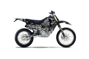 KTM C0 SX 4 Stroke Dirt Bike Graphic Kit - 1993-1997 Silver Star - Silverhaze Black