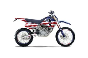 KTM C0 SX / MXC 4 Stroke Dirt Bike Graphic Kit - 1993-1997 Stars and Stripes Red White & Blue