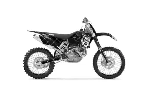 KTM C1 EXC Dirt Bike Graphic Kit - 2003-2004 Silver Star - Reloaded Black