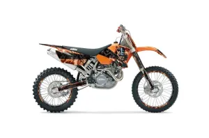 KTM C1 MXC Dirt Bike Graphic Kit - 2003-2004 Mad Hatter Orange
