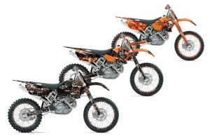 KTM C1 SX Dirt Bike Custom Graphic Kit - 2001-2004